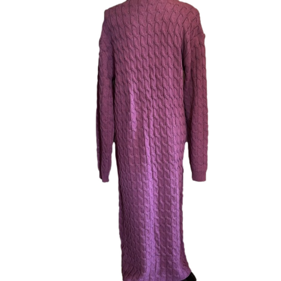 Purple full Length Cardigan NEW - Picture 4 of 9